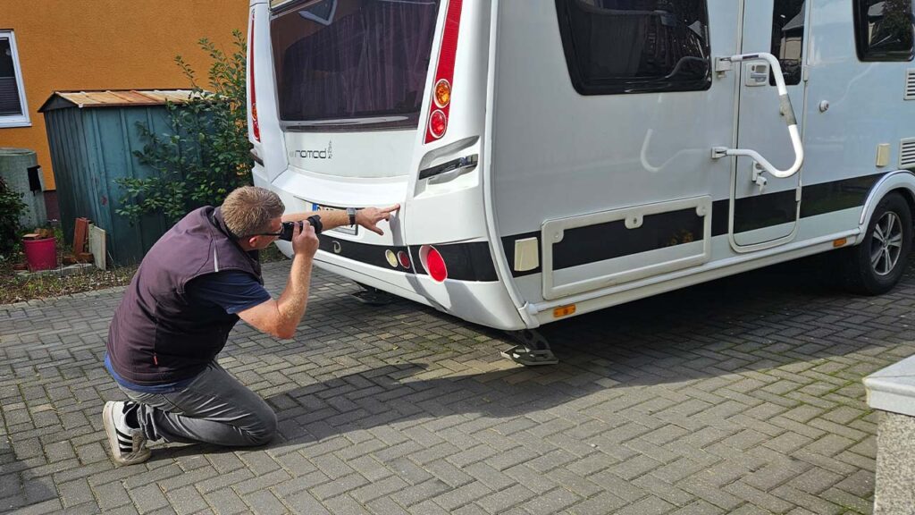 Wohnwagen Schadenaufnahme